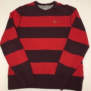 nike striped sweater